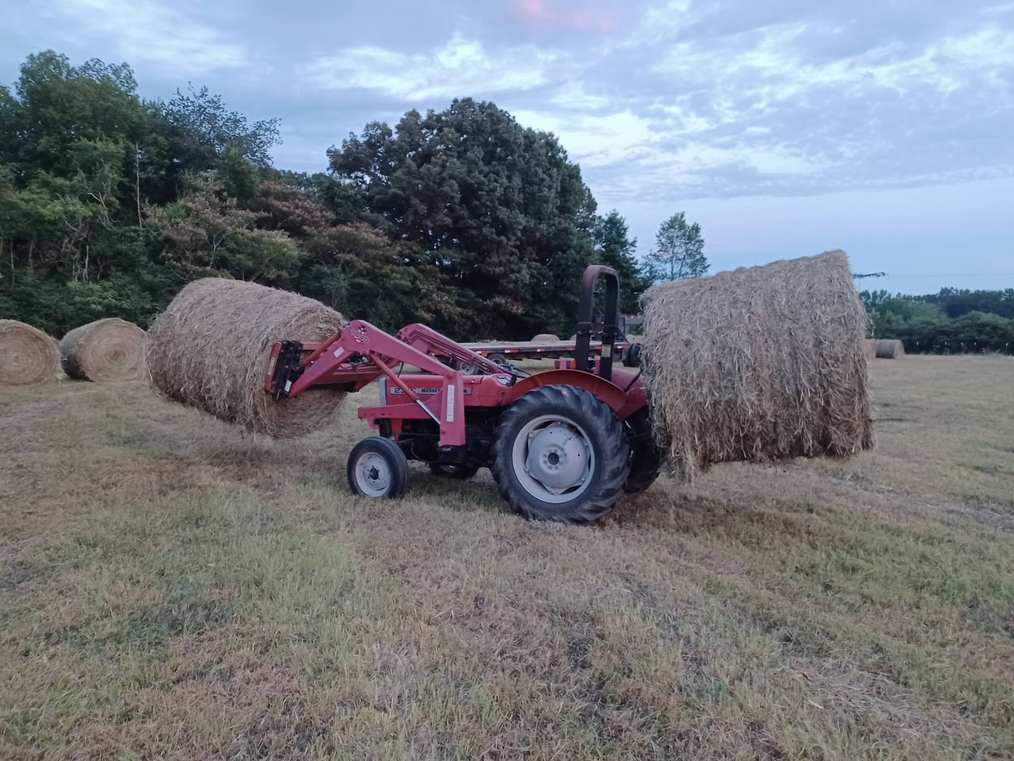 D&B Landworks Tractor in Hay Field